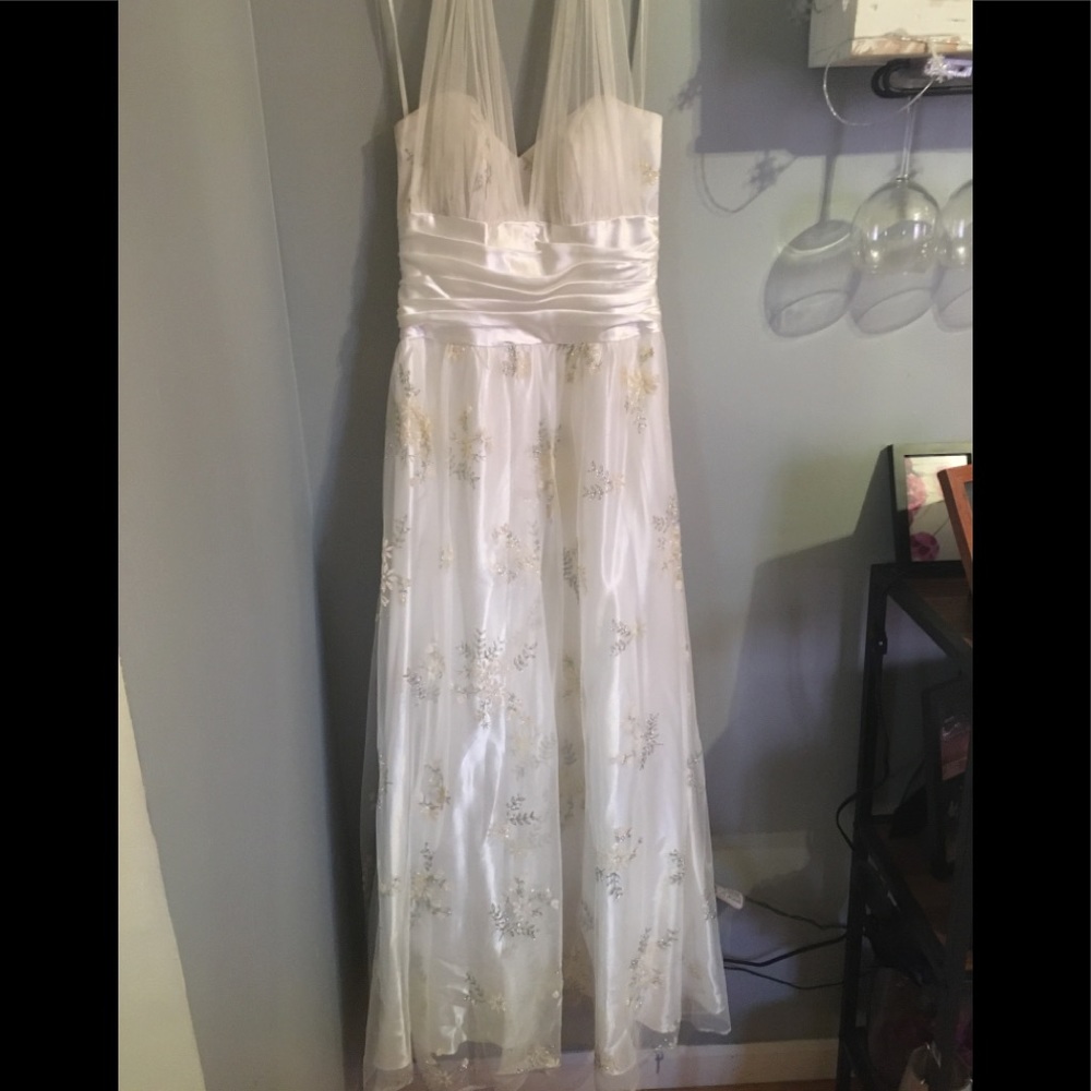 White long dress